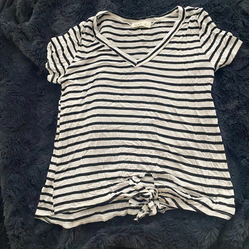 Striped Tied Top